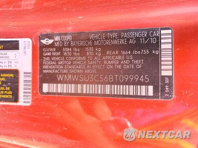 Zdjęcie 12 z 12 samochodu: 2011 MINI COOPER VIN:WMWSU3C56BT099945 - miniatura