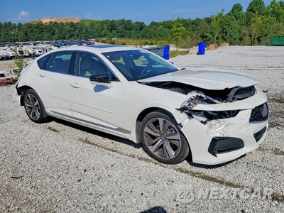 Czwarte zdjęcie samochodu z boku: 2021 ACURA TLX ADVANCE VIN:19UUB6F61MA007602 - miniatura