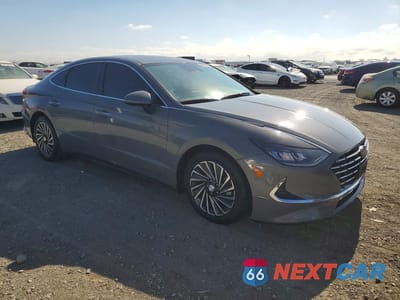Czwarte zdjęcie samochodu z boku: 2021 HYUNDAI SONATA HYBRID SEL VIN:KMHL34JJ6MA027993 - miniatura