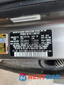 Zdjęcie 13 z 13 samochodu: 2014 HYUNDAI SANTA FE SPORT 2.0T VIN:5XYZWDLA2EG219187 - miniatura