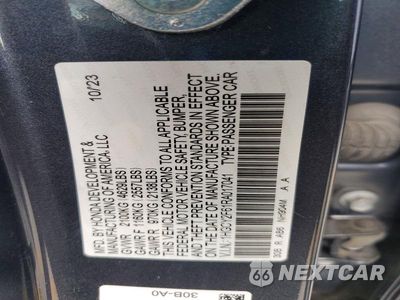 Zdjęcie 12 z 12 samochodu: 2024 HONDA ACCORD HYBRID EXL VIN:1HGCY2F61RA017041 - miniatura