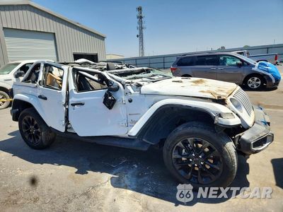 Czwarte zdjęcie samochodu z boku: 2023 JEEP WRANGLER SAHARA 4XE VIN:1C4JJXP64PW584320 - miniatura
