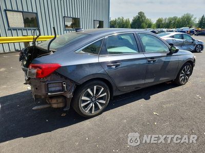 Trzecie zdjęcie samochodu z tyłu: 2022 HONDA CIVIC EX VIN:2HGFE1F74NH325972 - miniatura