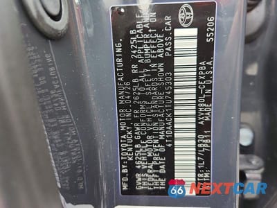 Zdjęcie 13 z 13 samochodu: 2026 TOYOTA CAMRY XSE VIN:4T1DAACK1TU745303 - miniatura