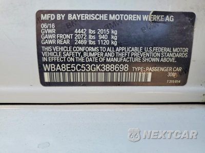 Zdjęcie 12 z 12 samochodu: 2016 BMW 328 D VIN:WBA8E5C53GK388698 - miniatura