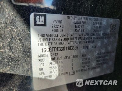 Zdjęcie 12 z 12 samochodu: 2016 CHEVROLET COLORADO Z71 VIN:1GCGTDE33G1183365 - miniatura