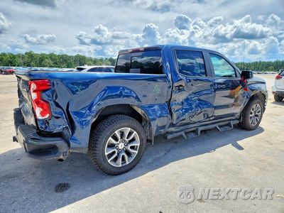 Trzecie zdjęcie samochodu z tyłu: 2021 CHEVROLET SILVERADO C1500 RST VIN:3GCPWDED7MG123523 - miniatura
