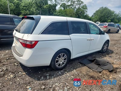 Trzecie zdjęcie samochodu z tyłu: 2011 HONDA ODYSSEY EXL VIN:5FNRL5H62BB050746 - miniatura