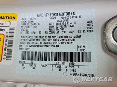 Zdjęcie 14 z 14 samochodu: 2024 FORD BRONCO SPORT OUTER BANKS VIN:3FMCR9C67RRF13410 - miniatura