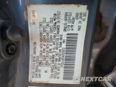 Zdjęcie 12 z 12 samochodu: 2004 TOYOTA 4RUNNER SR5 VIN:JTEZU14R340025633 - miniatura