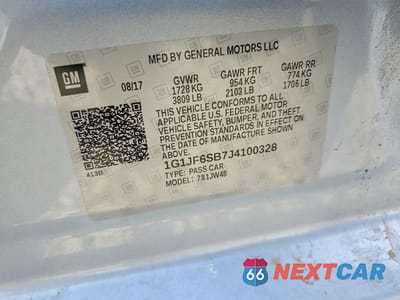 Zdjęcie 13 z 13 samochodu: 2018 CHEVROLET SONIC PREMIER VIN:1G1JF6SB7J4100328 - miniatura
