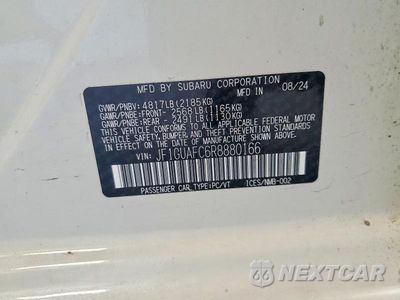 Zdjęcie 13 z 13 samochodu: 2024 SUBARU IMPREZA SPORT VIN:JF1GUAFC6R8880166 - miniatura