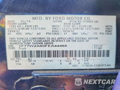 Zdjęcie 12 z 12 samochodu: 2015 FORD F250 SUPER DUTY VIN:1FT7W2A60FEA44488 - miniatura
