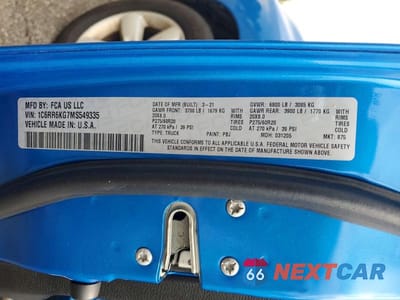 Zdjęcie 13 z 13 samochodu: 2021 RAM 1500 CLASSIC TRADESMAN VIN:1C6RR6KG7MS549335 - miniatura