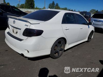 Trzecie zdjęcie samochodu z tyłu: 2009 TOYOTA COROLLA XRS VIN:1NXBE40E99Z033867 - miniatura