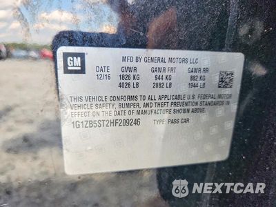 Zdjęcie 12 z 12 samochodu: 2017 CHEVROLET MALIBU LS VIN:1G1ZB5ST2HF209246 - miniatura