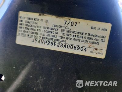 Zdjęcie 9 z 9 samochodu: 2008 YAMAHA XVS1300 CT VIN:JYAVP25E28A006904 - miniatura