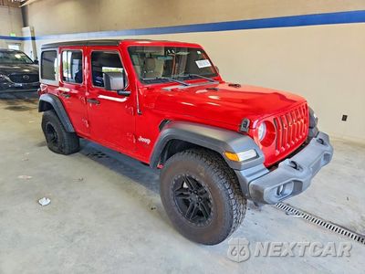 Czwarte zdjęcie samochodu z boku: 2019 JEEP WRANGLER UNLIMITED SPORT VIN:1C4HJXDN3KW593206 - miniatura