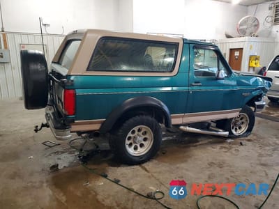 Trzecie zdjęcie samochodu z tyłu: 1996 FORD BRONCO U100 VIN:1FMEU15H1TLB48073 - miniatura
