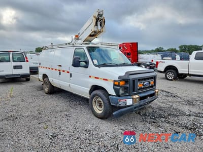 Czwarte zdjęcie samochodu z boku: 2011 FORD E350 VAN WITH BUCKET LIFT VIN:1FTSE3ES5BDB26100 - miniatura