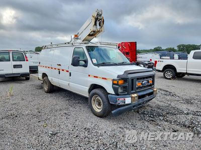 Czwarte zdjęcie samochodu z boku: 2011 FORD E350 VAN WITH BUCKET LIFT VIN:1FTSE3ES5BDB26100 - miniatura