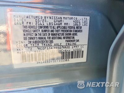 Zdjęcie 12 z 12 samochodu: 2025 NISSAN SENTRA SR VIN:3N1AB8DV3SY351385 - miniatura