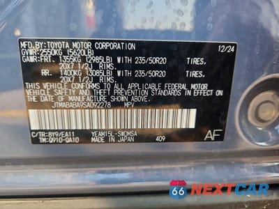 Zdjęcie 12 z 12 samochodu: 2025 SUBARU SOLTERRA PREMIUM VIN:JTMABABA9SA092278 - miniatura