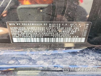 Zdjęcie 12 z 12 samochodu: 2017 VOLKSWAGEN GOLF SPORTWAGEN S VIN:3VWC17AU0HM501724 - miniatura