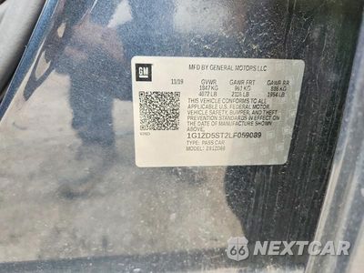 Zdjęcie 12 z 12 samochodu: 2020 CHEVROLET MALIBU LT VIN:1G1ZD5ST2LF059089 - miniatura