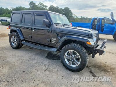 Czwarte zdjęcie samochodu z boku: 2022 JEEP WRANGLER UNLIMITED SAHARA VIN:1C4HJXEN0NW158890 - miniatura