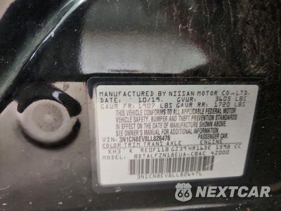Zdjęcie 12 z 12 samochodu: 2020 NISSAN VERSA SV VIN:3N1CN8EV8LL826476 - miniatura