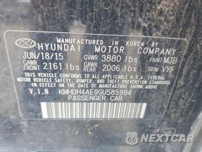 Zdjęcie 12 z 12 samochodu: 2016 HYUNDAI ELANTRA VALUE EDITION VIN:KMHDH4AE9GU585994 - miniatura