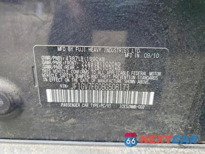 Zdjęcie 12 z 12 samochodu: 2011 SUBARU IMPREZA WRX VIN:JF1GV7F60BG506173 - miniatura