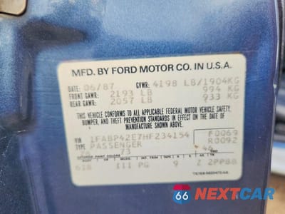 Zdjęcie 13 z 13 samochodu: 1987 FORD MUSTANG GT VIN:1FABP42E7HF234154 - miniatura