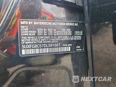 Zdjęcie 13 z 13 samochodu: 2013 BMW X6 XDRIVE50I VIN:5UXFG8C57DL591667 - miniatura