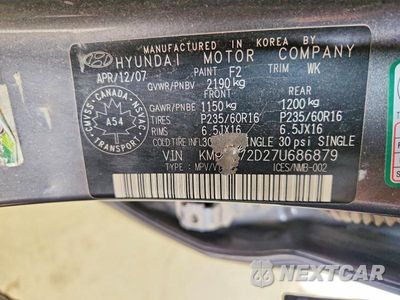 Zdjęcie 13 z 13 samochodu: 2007 HYUNDAI TUCSON GL VIN:KM8JM72D27U686879 - miniatura