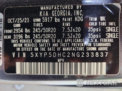 Zdjęcie 14 z 14 samochodu: 2022 KIA TELLURIDE SX VIN:5XYP5DHC2NG233837 - miniatura