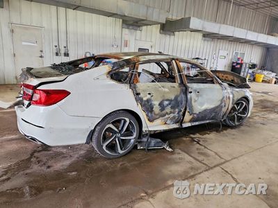Trzecie zdjęcie samochodu z tyłu: 2021 HONDA ACCORD SPORT VIN:1HGCV1F31MA018692 - miniatura