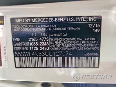 Zdjęcie 13 z 13 samochodu: 2016 MERCEDES-BENZ C 300 4MATIC VIN:55SWF4KB3GU127074 - miniatura