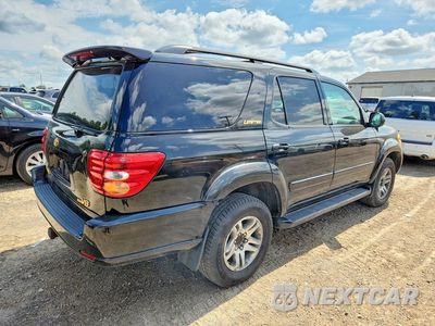 Trzecie zdjęcie samochodu z tyłu: 2004 TOYOTA SEQUOIA LIMITED VIN:5TDBT48A94S214542 - miniatura