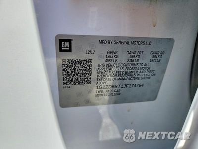 Zdjęcie 12 z 12 samochodu: 2018 CHEVROLET MALIBU LT VIN:1G1ZD5ST1JF174764 - miniatura