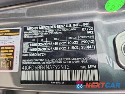 Zdjęcie 13 z 13 samochodu: 2022 MERCEDES-BENZ GLE COUPE AMG 53 4MATIC VIN:4JGFD6BB4NA792912 - miniatura