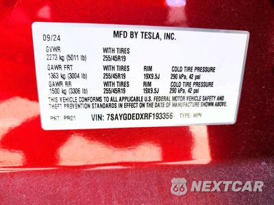 Zdjęcie 13 z 13 samochodu: 2024 TESLA MODEL Y VIN:7SAYGDEDXRF193356 - miniatura