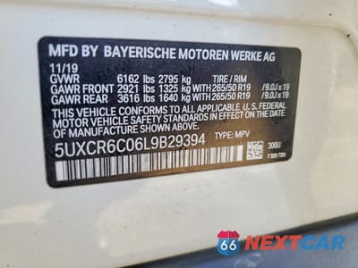 Zdjęcie 13 z 13 samochodu: 2020 BMW X5 XDRIVE40I VIN:5UXCR6C06L9B29394 - miniatura