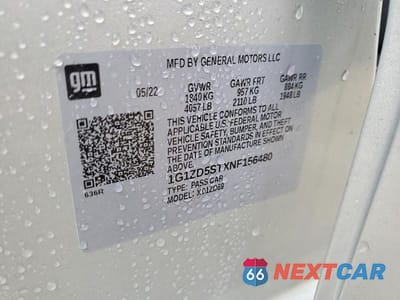 Zdjęcie 13 z 13 samochodu: 2022 CHEVROLET MALIBU LT VIN:1G1ZD5STXNF156480 - miniatura