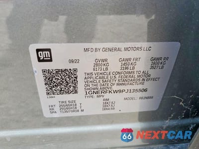 Zdjęcie 13 z 13 samochodu: 2023 CHEVROLET TRAVERSE LS VIN:1GNERFKW9PJ135506 - miniatura