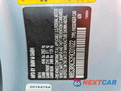 Zdjęcie 13 z 13 samochodu: 2015 BMW M4 VIN:WBS3R9C52FK331022 - miniatura