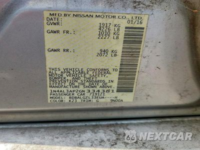 Zdjęcie 12 z 12 samochodu: 2016 NISSAN ALTIMA 2.5 S VIN:1N4AL3AP2GN334381 - miniatura