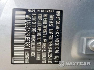 Zdjęcie 13 z 13 samochodu: 2015 PORSCHE MACAN S VIN:WP1AB2A52FLB57801 - miniatura