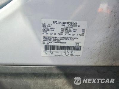 Zdjęcie 12 z 12 samochodu: 2017 FORD EXPLORER XLT VIN:1FM5K7D89HGB62099 - miniatura